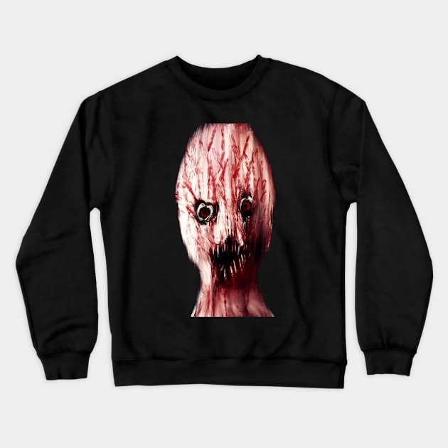Scary blood face Crewneck Sweatshirt by Interium
